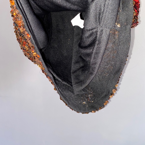 PRETTY GUIDE V-back All Over Sequins Party Dress Sleeveless Black Red Gold - Picture 5 of 11